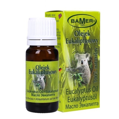 Naturalny olejek eteryczny eukaliptus Bamer 7 ml 100% z eukaliptusa