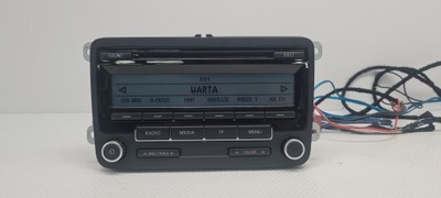 VW PASSAT B7 GOLF VI JETTA RADIO CD MP3 AUX 1K0035186AA CON CÓDIGO  