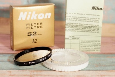 filtr Nikon Japan 52mm A2 filtr bursztynowy