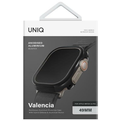 Etui do Apple Watch Ultra 49mm, UNIQ Valencia BLK