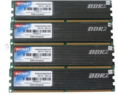 Pamięć DDR2 8GB 667MHz PC5300 Patriot Ultra 4x 2GB