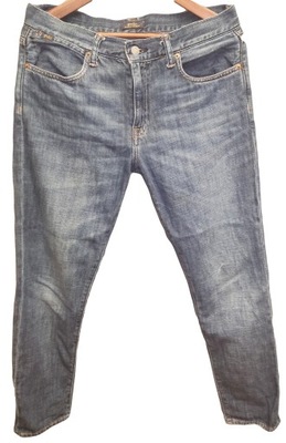 POLO RALPH LAUREN jeansowe niebieskie spodnie męskie 29 unisex