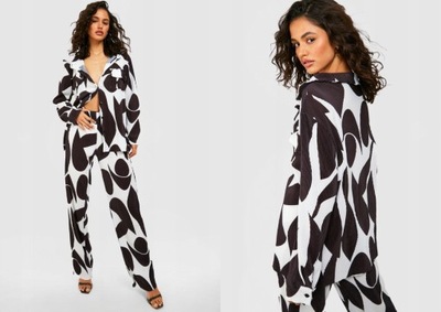 BOOHOO PLISOWANA KOSZULA OVERSIZE XXL