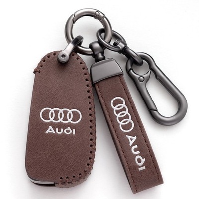 PŘÍVĚSEK AL KLÍČE AUDI Q3 A6 A3 A8 A7 METAL LEATHER  