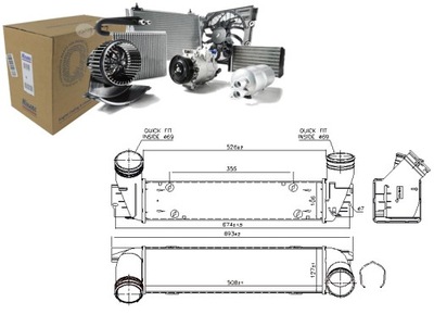 INTERCOOLER BMW X1 E84 Z4 E89 1.6 2.0 03.11-08.16 NISSENS