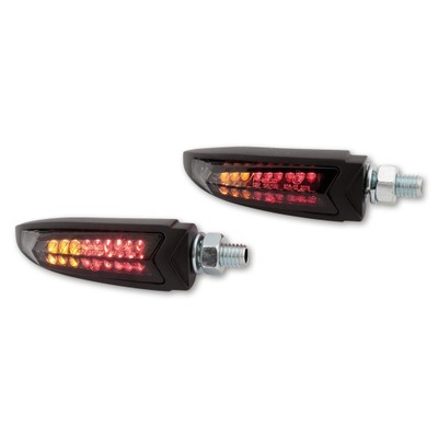 LED (СВЕТОДИОД ) 3W1 СТОП + СИГНАЛ + KIERUNKI MATAŁ CZARN 2 ШТ HONDA KAWA SUZU YAMAHA