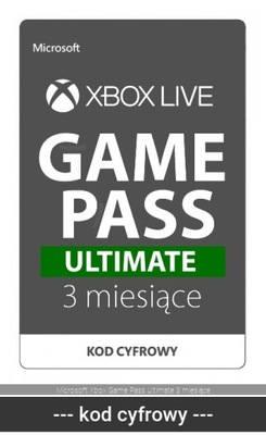 Microsoft Xbox Game Pass Ultimate 3 miesiące