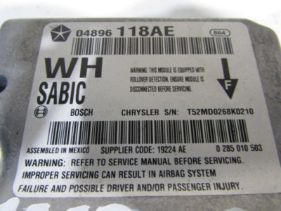 Jeep grand cherokee wk 04896118ae модуль подушка безпеки датчик фото №1