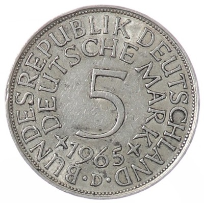 5 marek - Niemcy - 1965 rok - D