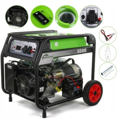 Generator prądu AGREGAT prądotwórczy 5,5kW 1F 230V - 13160315045 ...