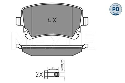 PADS HAM. VW T. A4/A6/A8 04-/T5 03- BE  