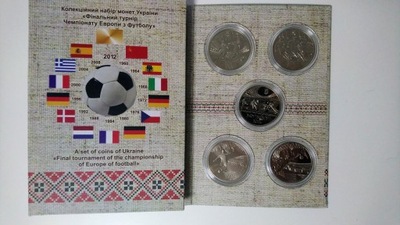 MISTRZOSTWA EUROPY EURO 2012 POLSKA UKRAINA 2011 5 HRYWIEN KOMPLET