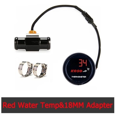 Koso Water Temperature Gauge 0~120 Degree Display LCD Motorcycle Tem~76532 