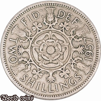 2 SHILLINGS 1957