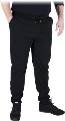Spodnie dresowe JOGGER-PLUS czarne 4XL duże rozmiary plus size