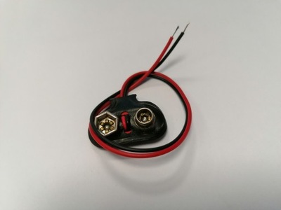 Przewód zasilający baterię 9V kabel