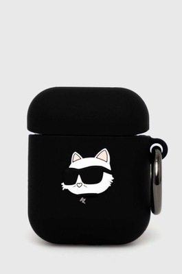 Karl Lagerfeld etui na airpod AirPods 1/2 cover kolor czarny KLA2RUNCHK