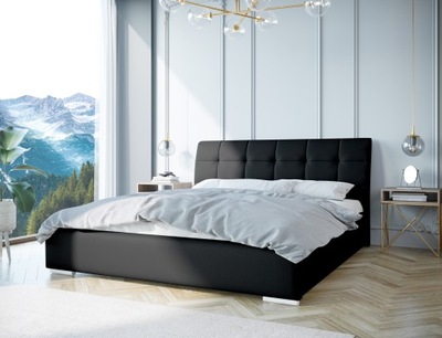 Łóżko Podwójne Tapicerowane 160x200 Stelaż Oslo