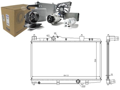 РАДИАТОР ДВИГАТЕЛЯ - СИСТЕМА ОХЛАЖДЕНИЯ ДВИГАТЕЛЯ [NISS
