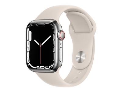 Apple Watch 7 41mm srebrny Cellular LTE eSIM beż