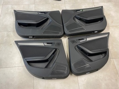 Audi a4 b8 sedan обшивки обивка дверь комплект фото №1