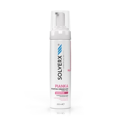 SOLVERX Sensitive pianka do demakijażu 200ml