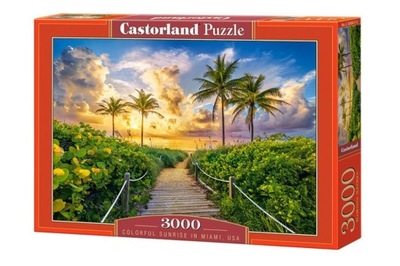 Puzzle 3000EL.Colorful Sunrise in Miami-Castorland