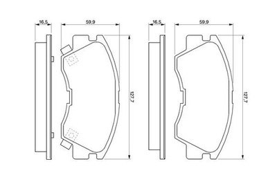 BOSCH 0 986 460 978 КОЛОДКИ ТОРМОЗНЫЕ