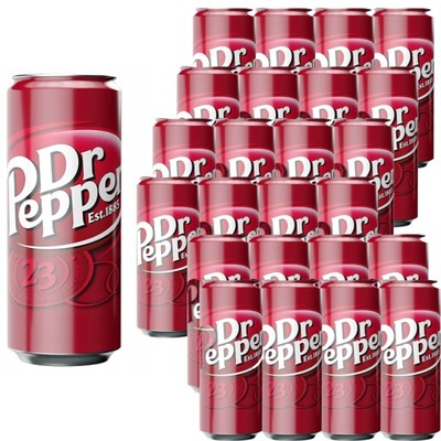 Dr Pepper Napój gazowany 330 ml x 24 sztuki