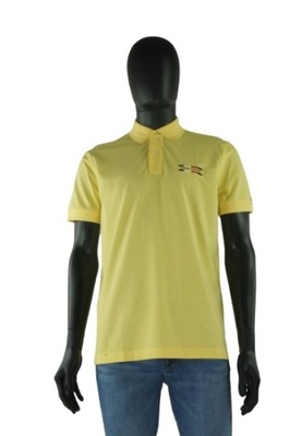 TOMMY HILFIGER ŻÓŁTA KOSZULKA POLO LOGO (M)