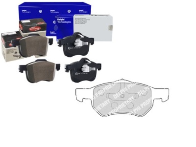 Delphi lp1818 набор тормозных колодок тормозных, тормоза дисковые фото №1