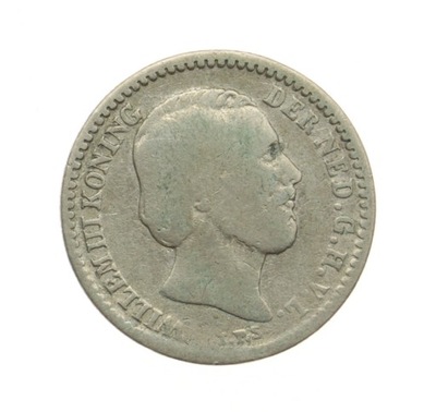[M8788] Holandia 10 centów srebro 1887