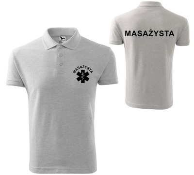 Koszulka Polo męska MASAŻYSTA M 03