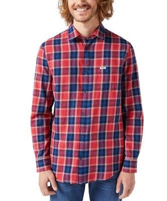 Koszula Wrangler 1 PKT SHIRT 112350396 Red Indigo XXL