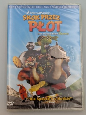 Skok przez płot płyta DVD folia
