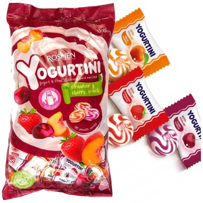 YOGURTINI ROSHEN | CUKIERKI owocowe karmelki 1kg