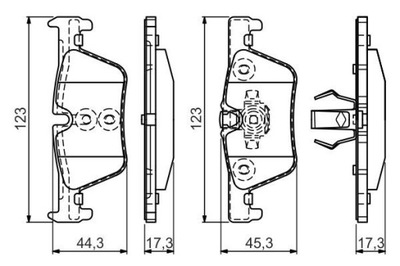 BOSCH 0 986 494 554 TRINKELĖS STABDŽIŲ 