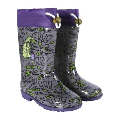 AVENGERS HULK BUTY GUMOWCE KALOSZE ROZM 27