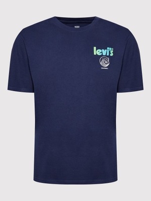 Levi's T-Shirt Surf Club 16143-0625 Granatowy Relaxed Fit