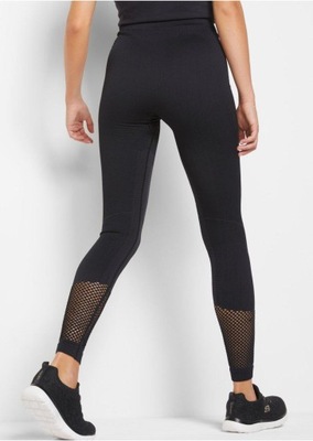 LEGGINSY SPORTOWE Z SIATECZKĄ BONPRIX 40