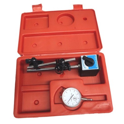 Czujnik zegarowy 0-10mm 107-601-105 + statyw magnetyczny 60kg 106-102-101