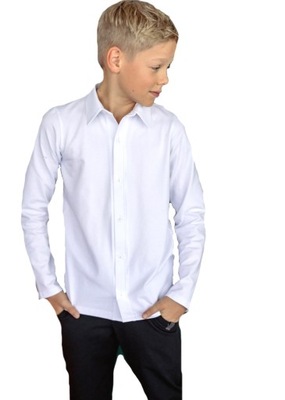 Biała koszula długi rękaw All For Kids 116/122