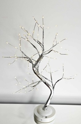 Drzewko srebrne LED glamour 50cm