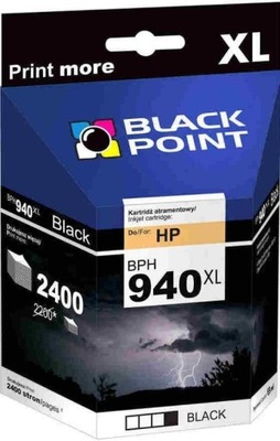 Tusz BLACK POINT BPH940XLBK Czarny Zamiennik HP C4906AE