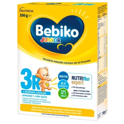 Bebiko 3R Junior mleko w proszku z kleikiem ryżowym dla dzieci 350 g