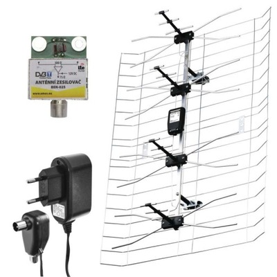 Antena zewnętrzna EM-025, 0-100 km, DVB-T2, DAB, filtr LTE/4G EMOS J0665