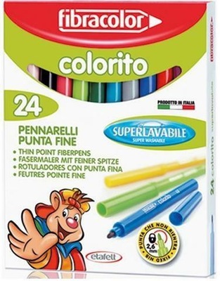 Pisaki Colorito 26mm 24 kol FIBRACOLOR