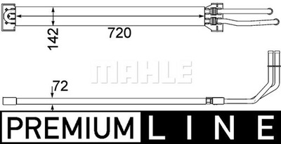 RADUADOR ACEITES SISTEMA KIEROWANIA BEHR *** MAHLE CLC 109 000P  