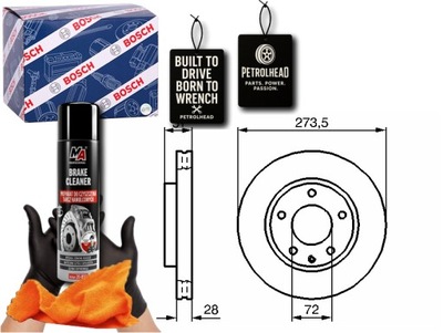 Гальмівні диски гальмівні 2szt. перед mazda mpv ii xedos 9 2.0 #petrolhead pro+ kit2 фото №1