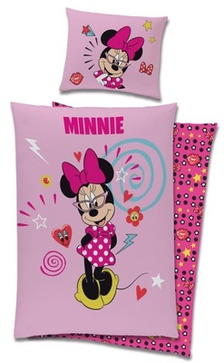 POŚCIEL DZIECIĘCA MYSZKA MINNIE 140x200 BAWEŁNA